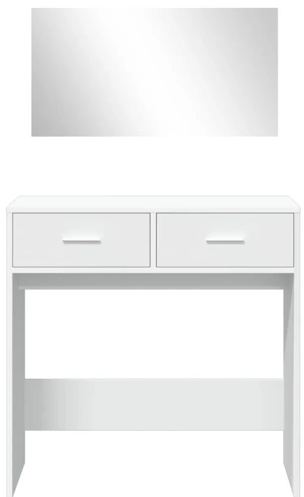 Toucador com espelho 80x39x80 cm branco