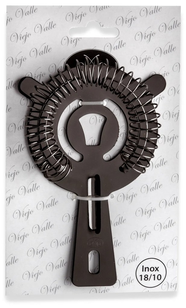 Coador Cocktail Bartender Preto 7.5X14.5cm