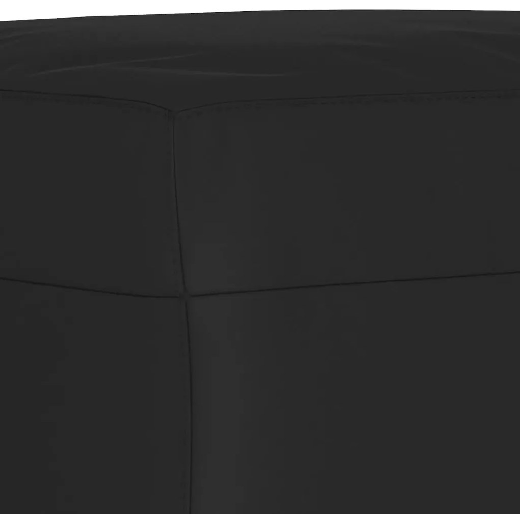 Apoio de pés 70x55x41 cm tecido de microfibra preto
