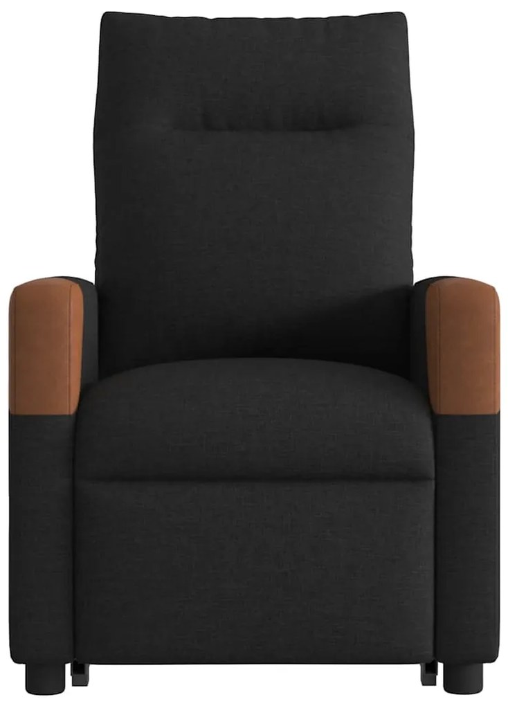 Poltrona de massagens reclinável elevatória tecido preto