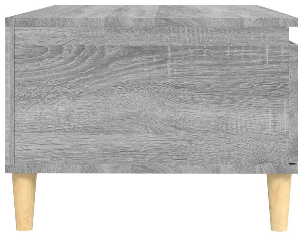 Mesa de centro 90x50x36,5 cm derivados madeira cinzento sonoma