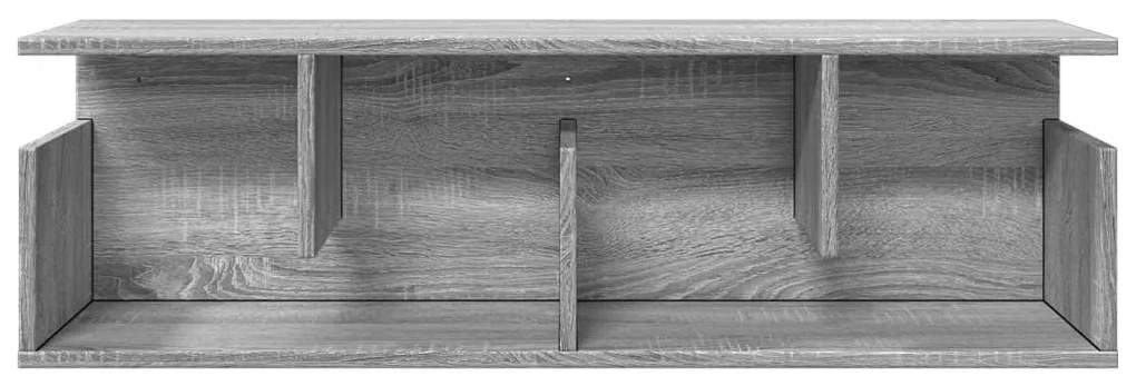 Armário de parede 100x20x30 cm deriv. madeira cinzento sonoma