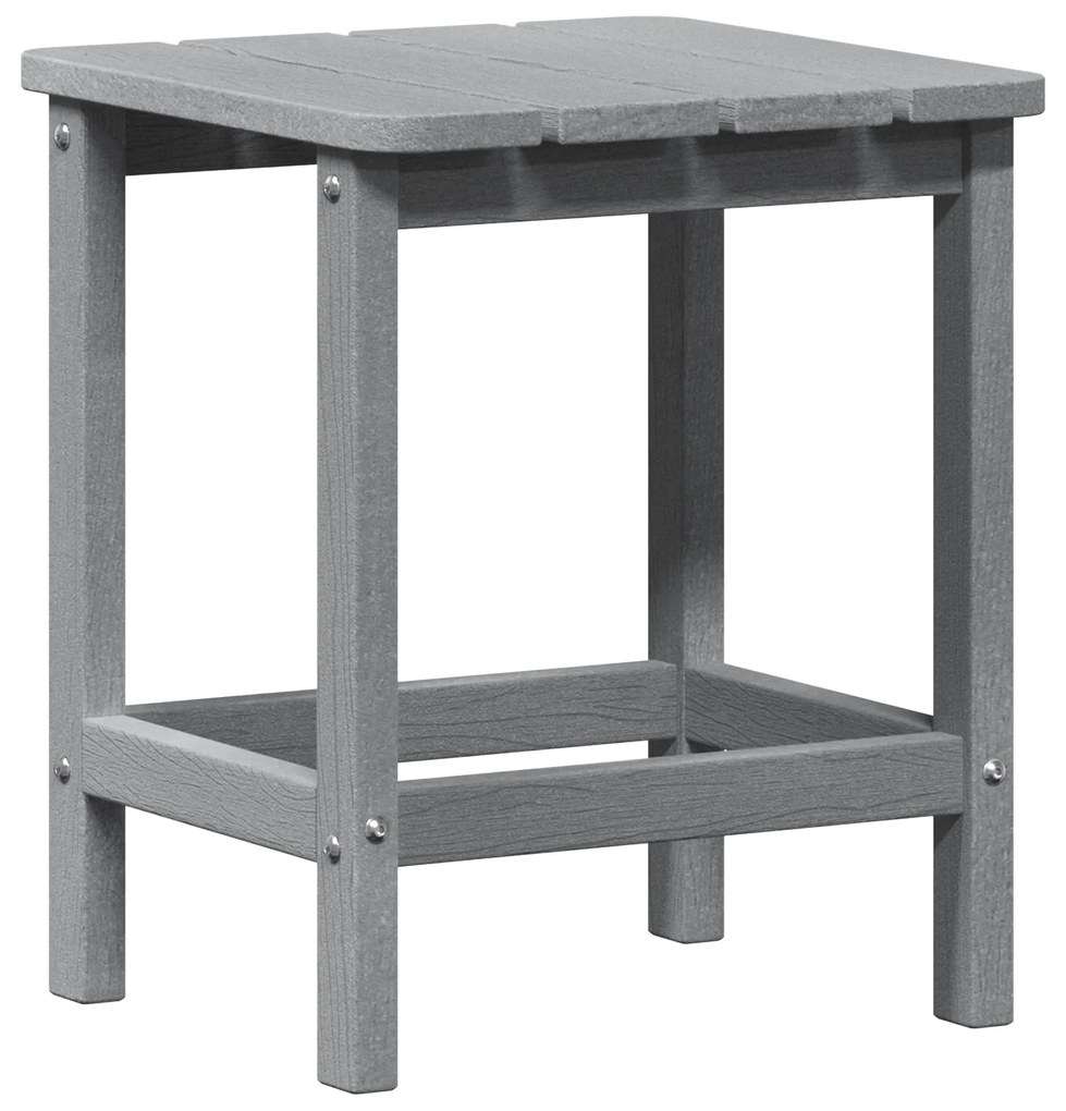 Mesa lateral Adirondack Cinza-claro 38x38x45 cm HDPE