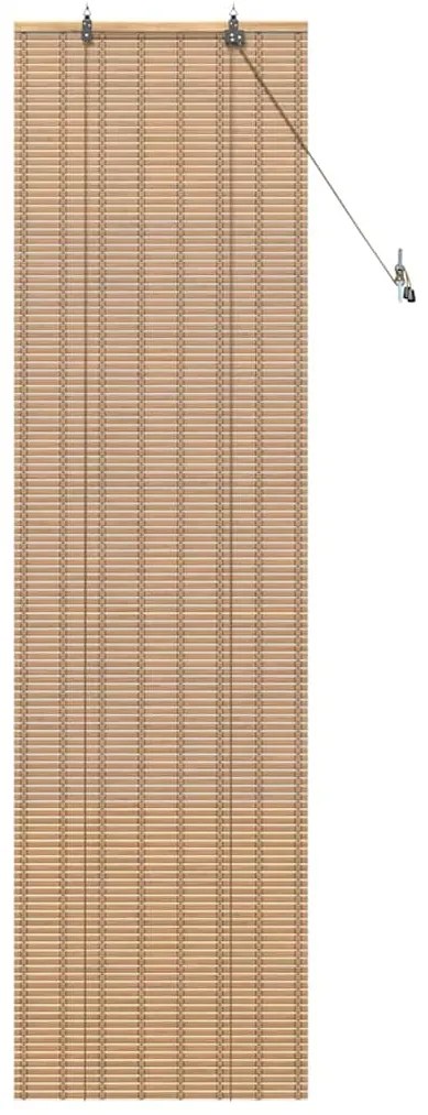 Persianas e Sombras de Janela Marrom Claro 60 x 220 cm Bambu