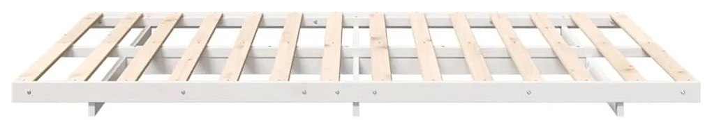 Estrutura de cama de chão Branco 140 x 220 cm