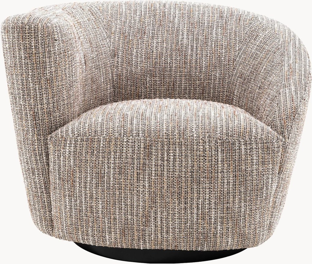 Cadeira giratória estofada com braços Colin, braço esquerdo