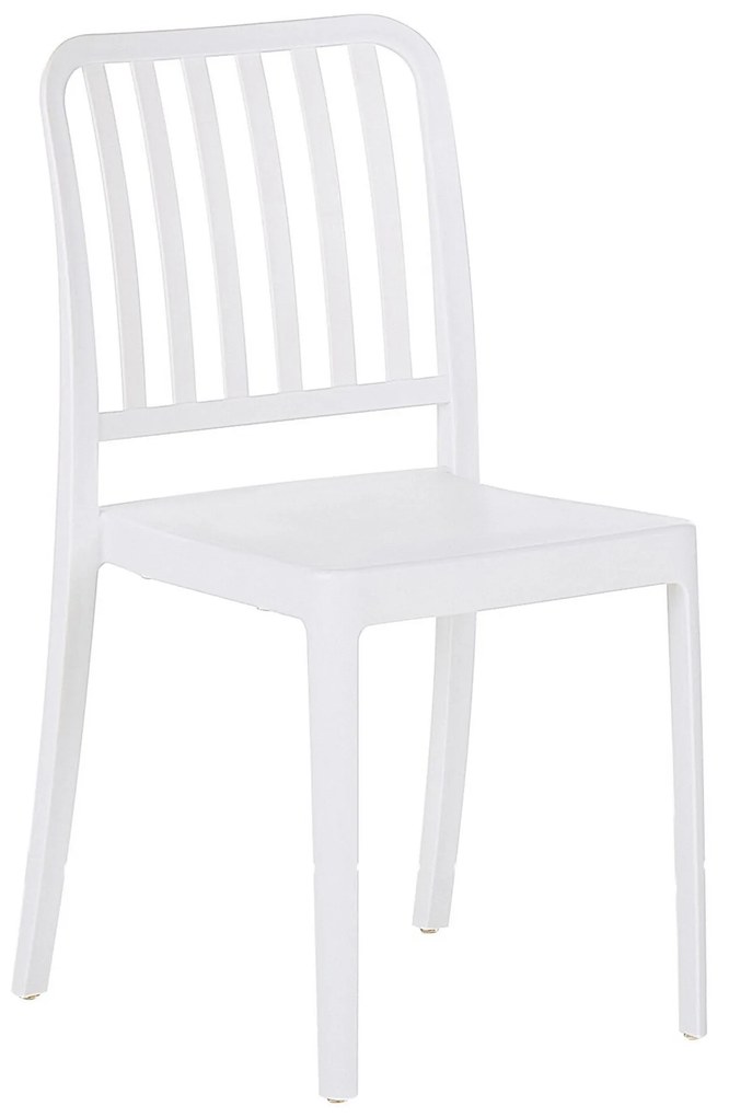 Conjunto de 2 cadeiras de jardim brancas SERSALE Beliani