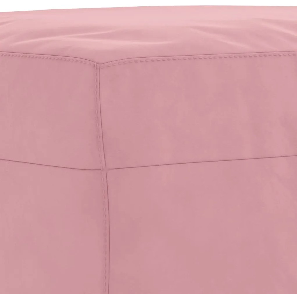 3 pcs conjunto de sofás veludo rosa