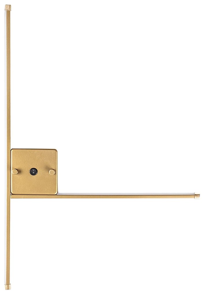 Candeeiro de Parede Sarf - Dourado - 61cm x 42cm x 3cm