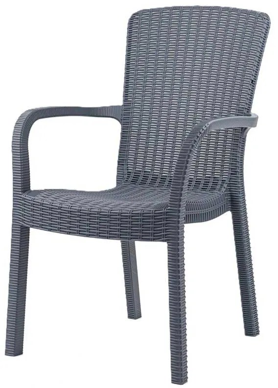 Conjunto de 4 Cadeiras de Jardim ARUBA – Empilháveis – Polipropileno C