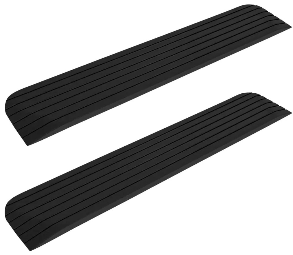 Rampas de acesso 2 pcs 110x21x2,5 cm borracha