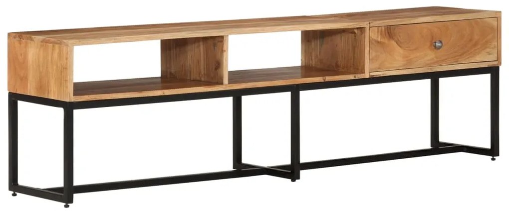 vidaXL Móvel de TV 160x30x45 cm madeira de acácia maciça