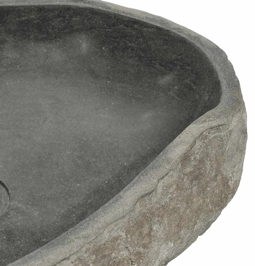 Lavatório de pedra do rio oval (45-53)x(34-41) cm