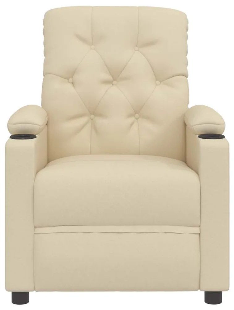 Poltrona de massagens tecido cor creme