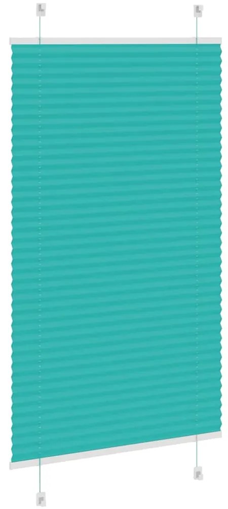 Gasolina verde Plissada Cega 80x150 cm Largura Tecido 79,4 cm