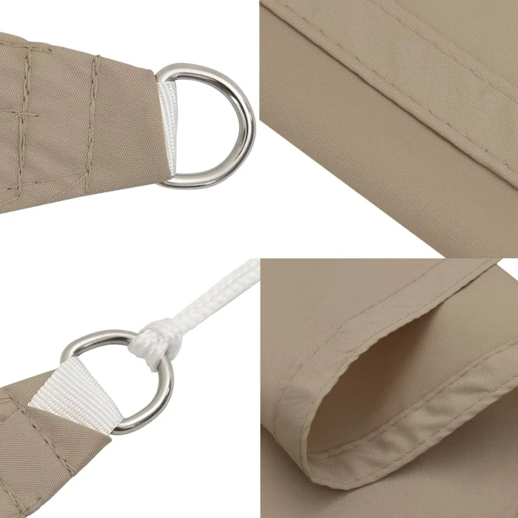 Para-sol vela tecido oxford triangular 2,5x2,5x3,5 m cinza-aca.
