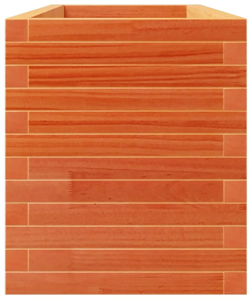 Vaso/floreira jardim 110x40x49,5 cm pinho maciço castanho mel