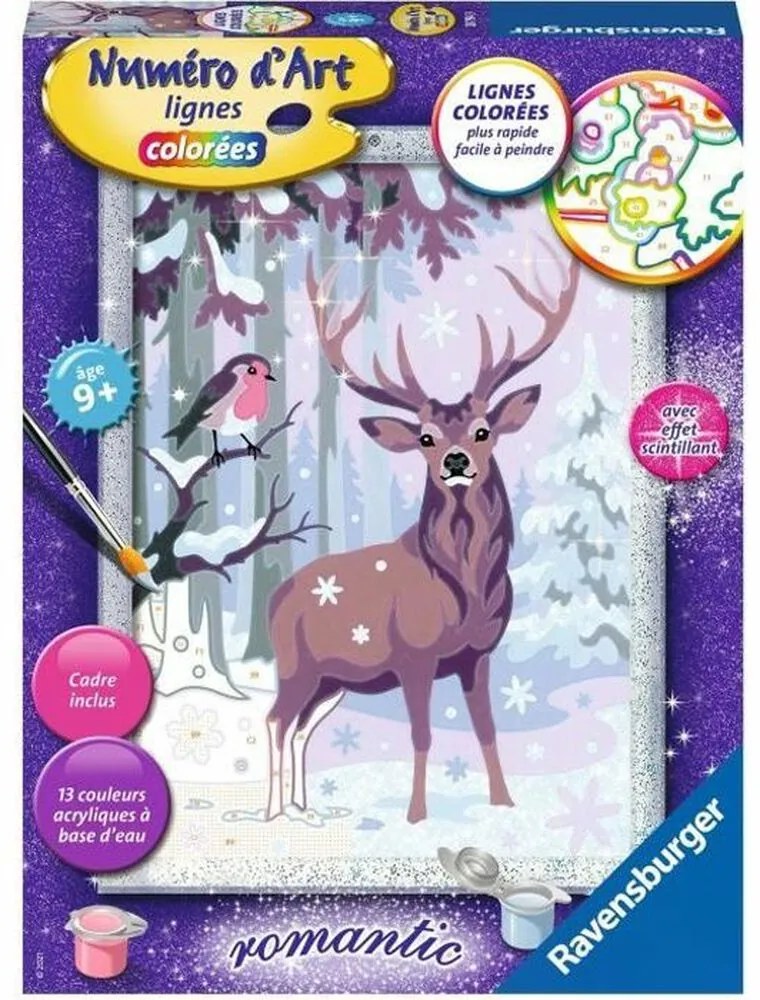 Desenhos para Pintar Ravensburger Romantic Deer