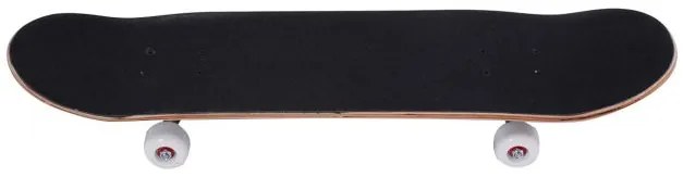 Skateboard Longboards para Crianças Prancha de Madeira de Bordo 79x20cm com 4 Rodas PU Fúcsia Preto