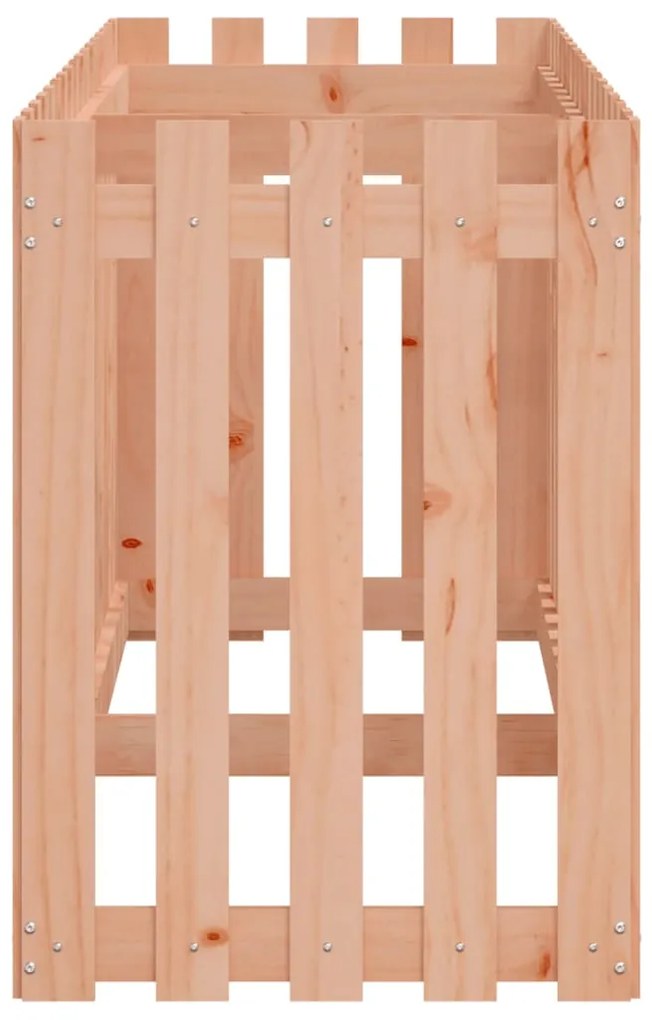 Canteiro elevado c/ design de cerca 200x50x70cm madeira douglas