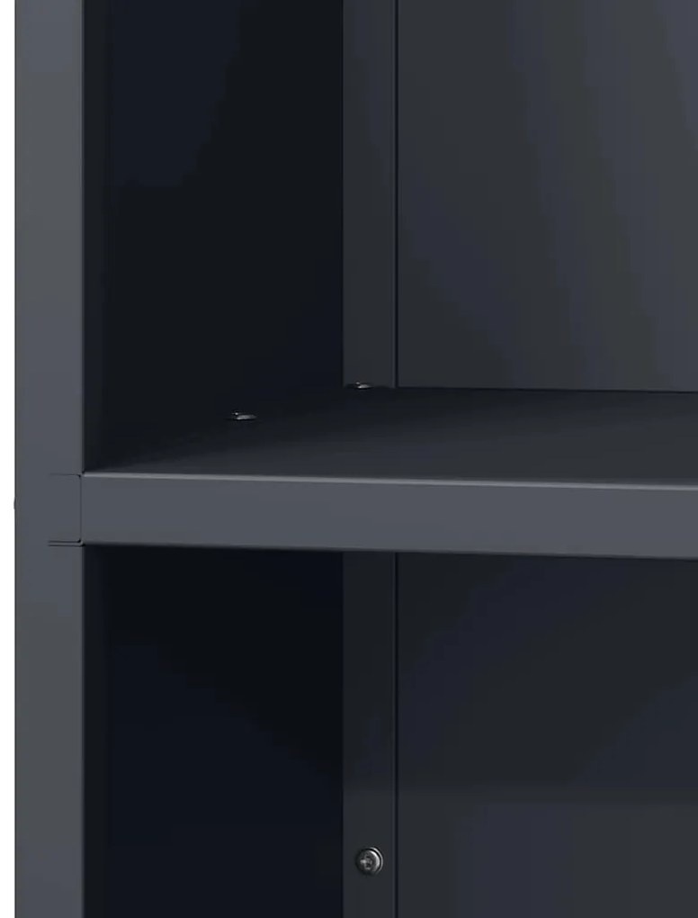 Suporte para lenha 40x30x75 cm aço laminado a frio antracite