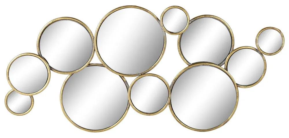 Espelho DKD Home Decor Metal Círculos Dourado (101 x 5 x 46 cm)