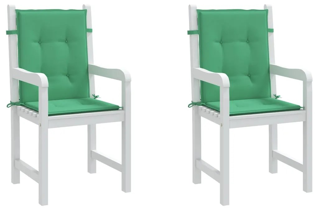 Almofadões lombares p/ cadeiras de jardim 2pcs oxford verde