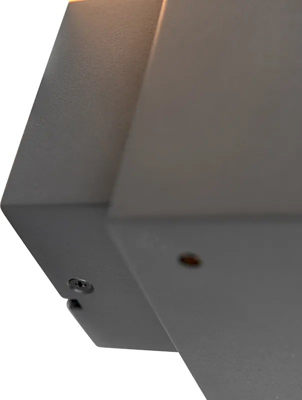 Candeeiro de parede exterior moderno antracite Dinamarca IP44