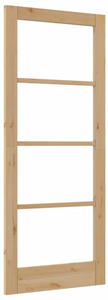 Porta Interior com Vidro "ORKDAL" 83x202x4 cm em Madeira de Pinho