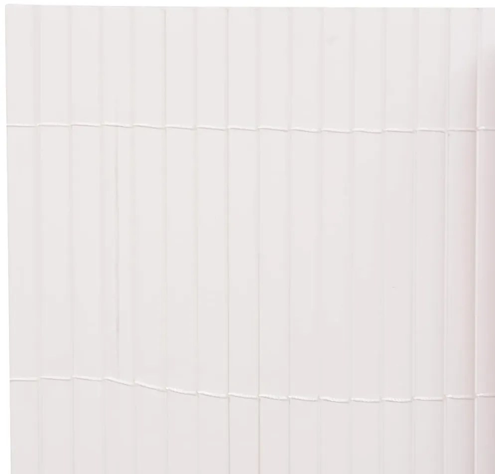 Cerca de jardim dupla face 90x400 cm branco