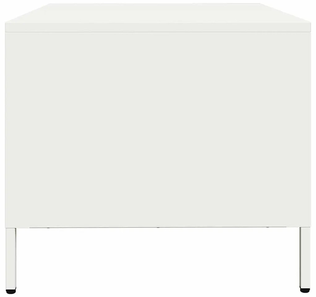 Mesa de centro 101,5x50x43,5 cm aço laminado a frio branco