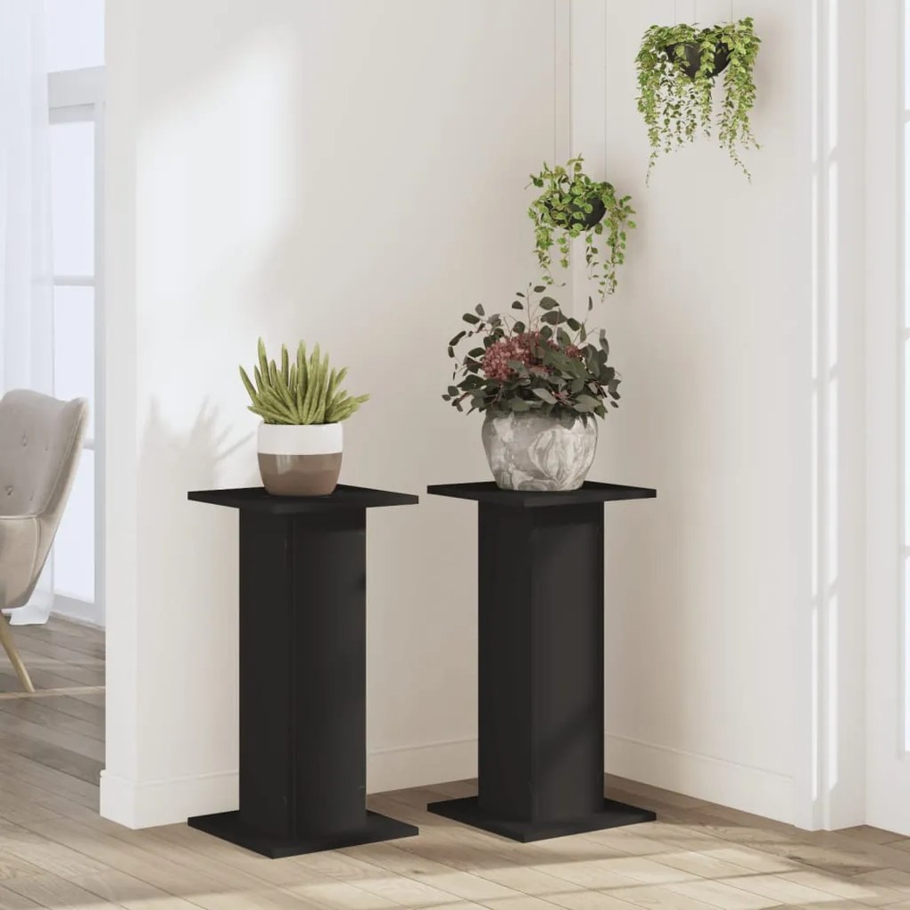 Suportes p/ plantas 2 pcs 30x30x60 cm derivados madeira branco