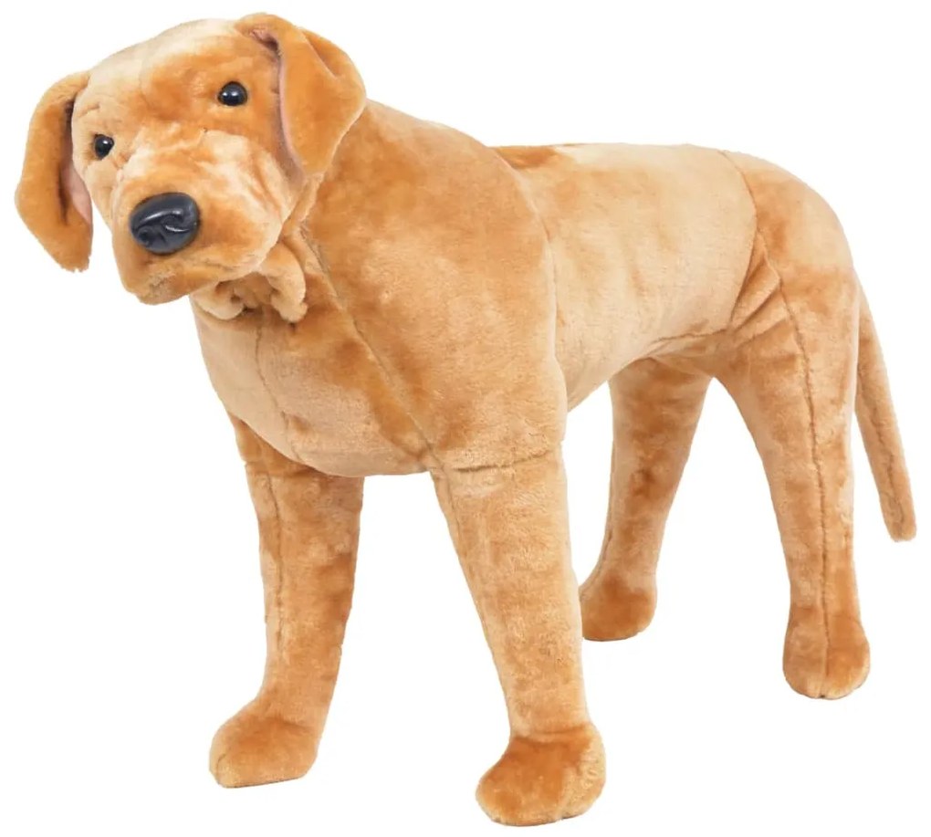 vidaXL Cão labrador em peluche castanho claro XXL