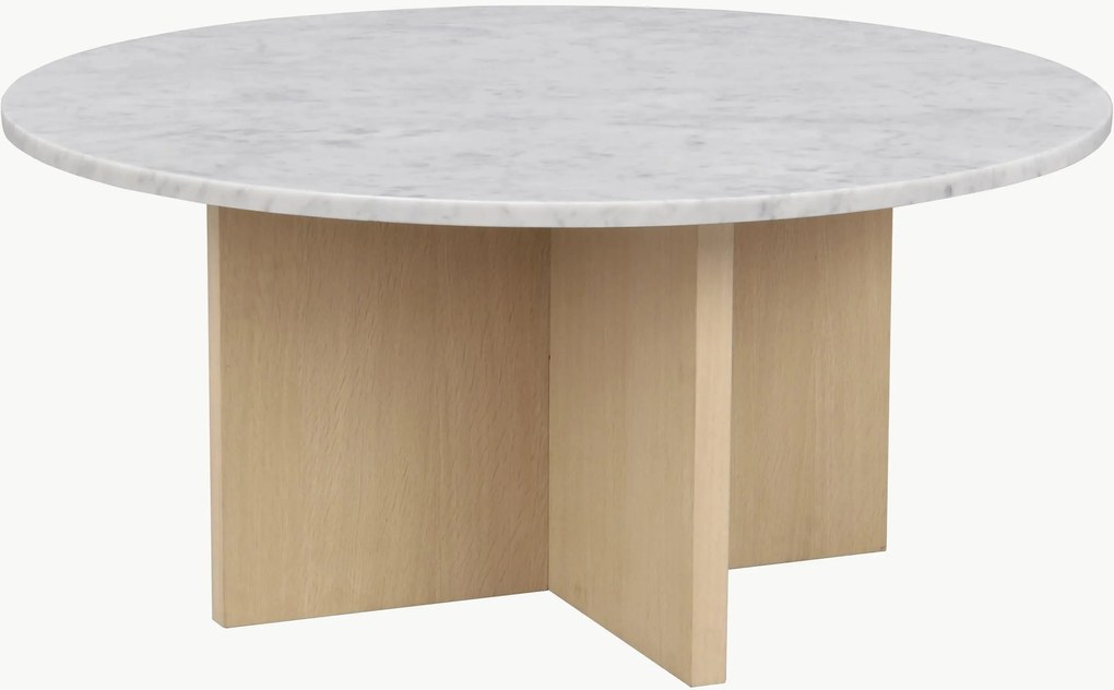 Mesa de centro redonda com tampo em mármore Brooksville