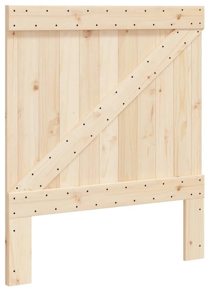 Estrutura de cama com cabeceira 90x200 cm pinho maciço