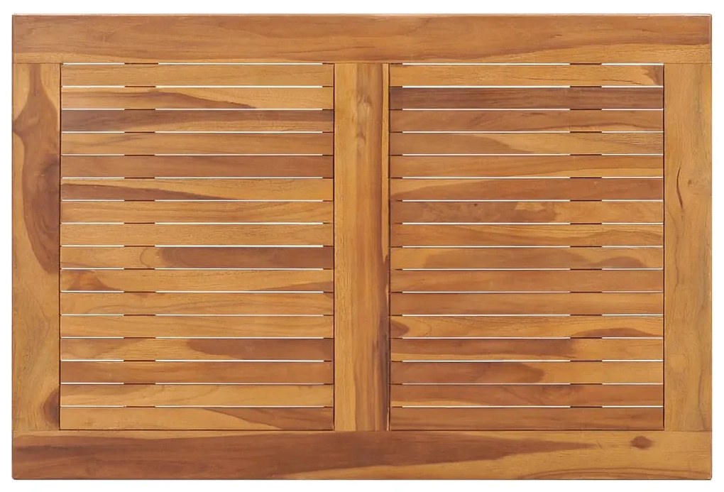 Mesa de jantar para jardim dobrável 90x60x75 cm teca maciça