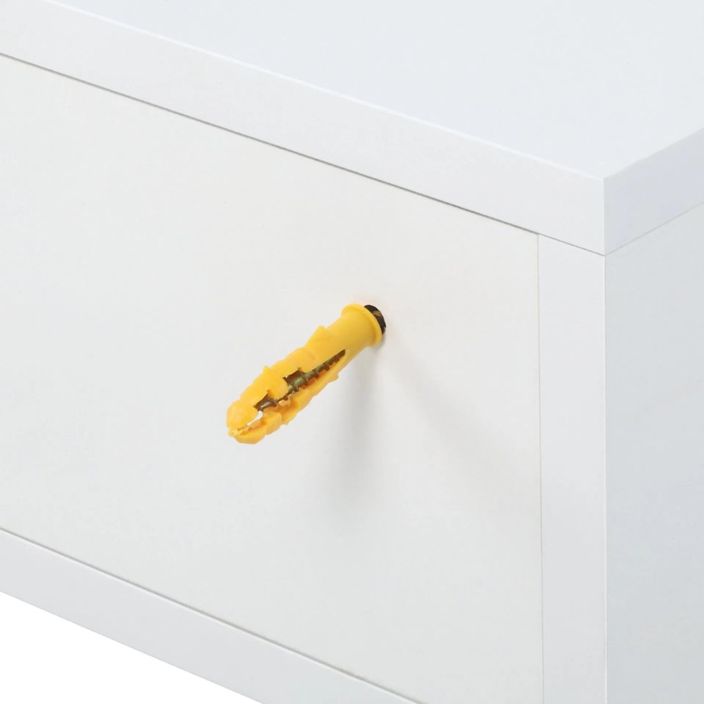 Conjunto de 2 Mesinhas de Cabeceira Hoten - Branco - Design Moderno