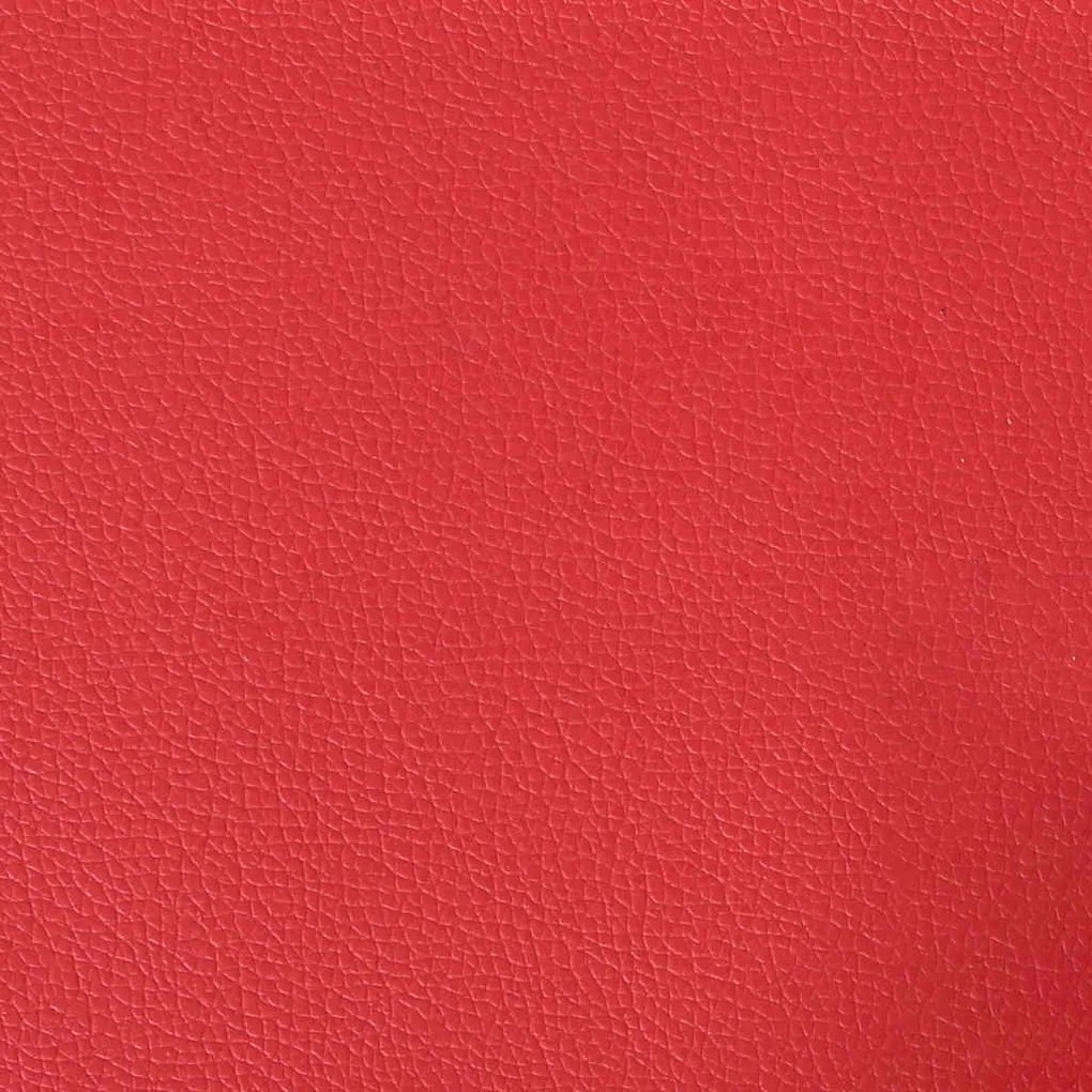 Poltrona 55 cm couro artificial vermelho