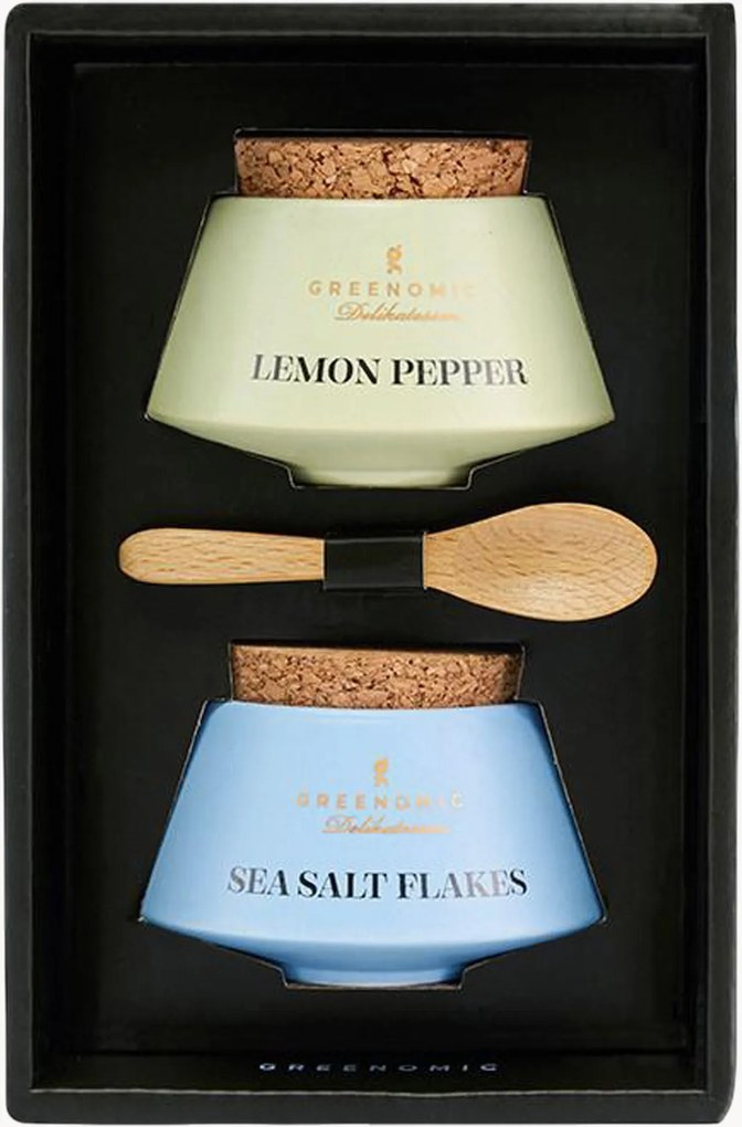 Flocos de sal marinho e pimenta de limão Delizia