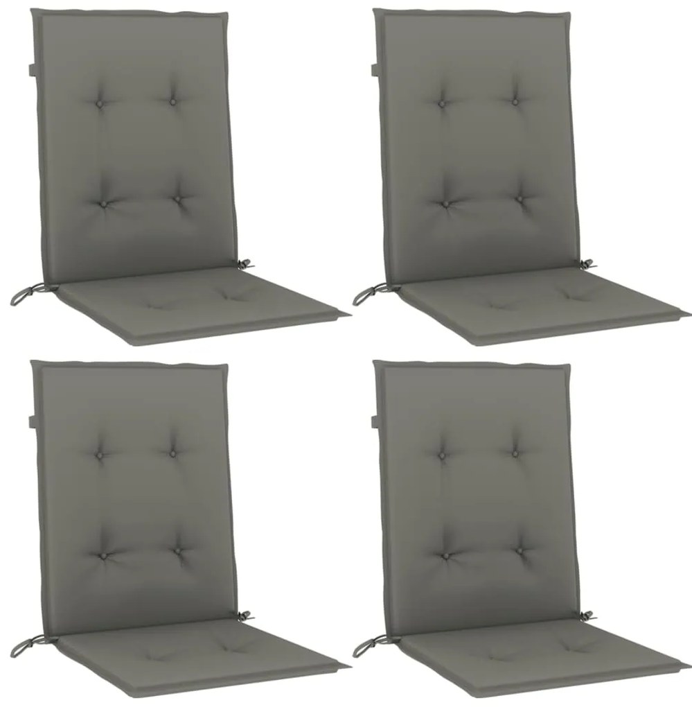Almofadões lombares cadeiras 4pcs 100x50x4 cm mesclado tecido
