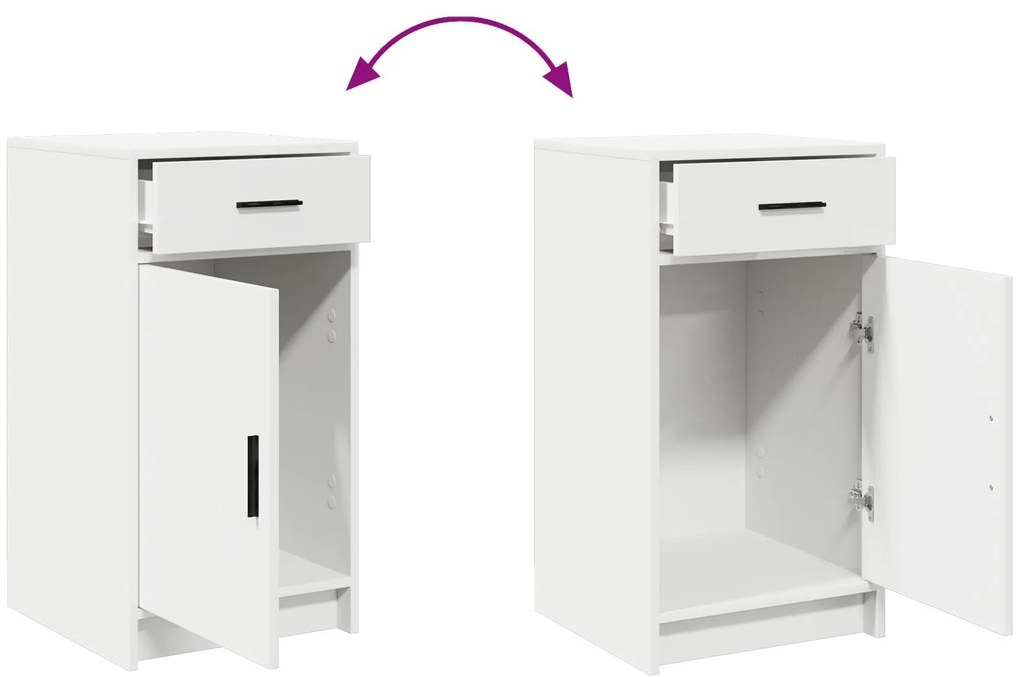 Conjunto de Mesa de Maquilhagem de 3 Peças com LED, Madeira Branca