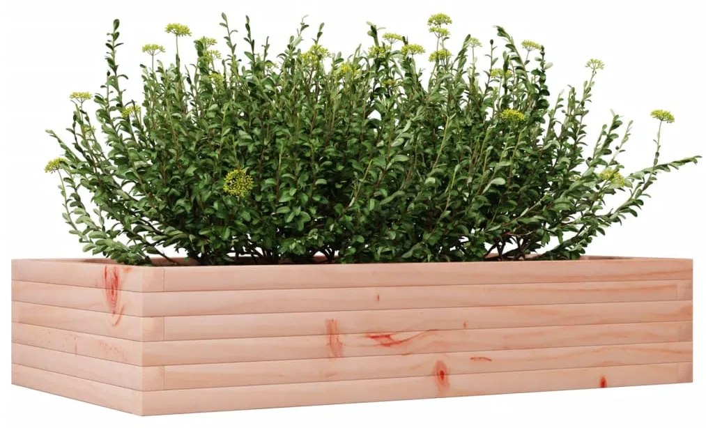 Vaso/floreira de jardim 110x60x23 cm madeira de douglas maciça