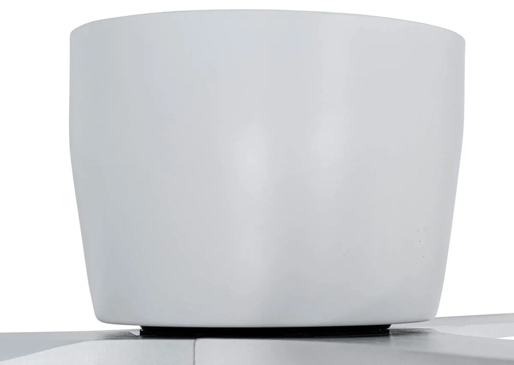 Ventilador de teto inteligente branco com LED e comando remoto - Sofio Design