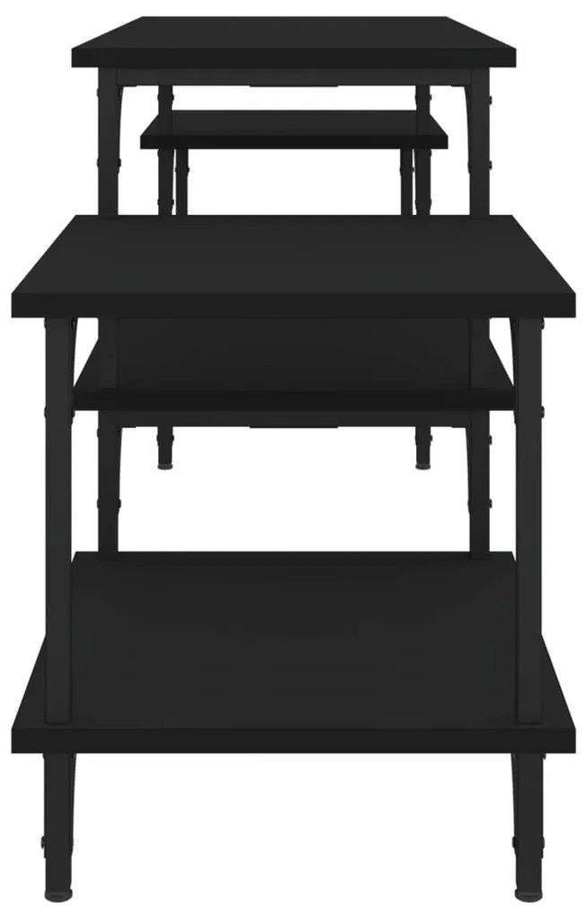 Móvel p/ TV 157x35x52 cm derivados de madeira preto