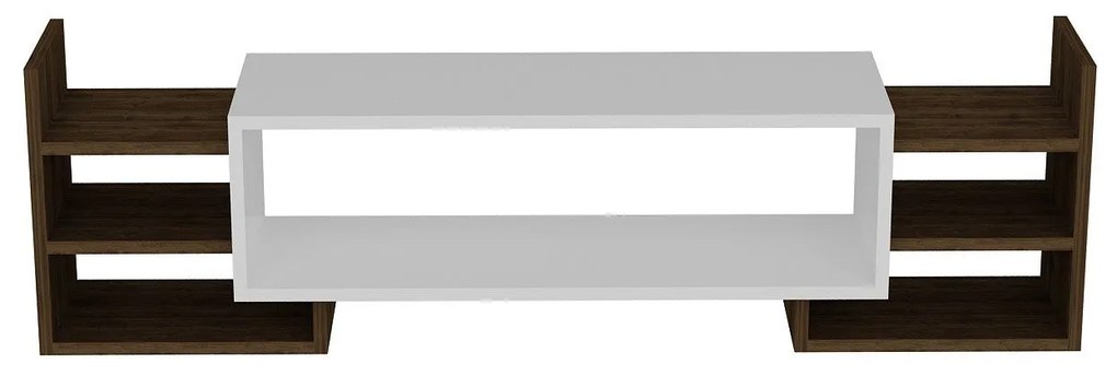Móvel TV Sema – Branco Nogueira – 115x38,2x29,6 cm