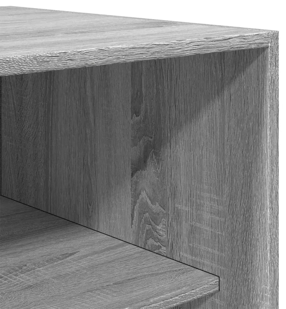 Roupeiro 80x50x200 cm derivados de madeira cinzento sonoma