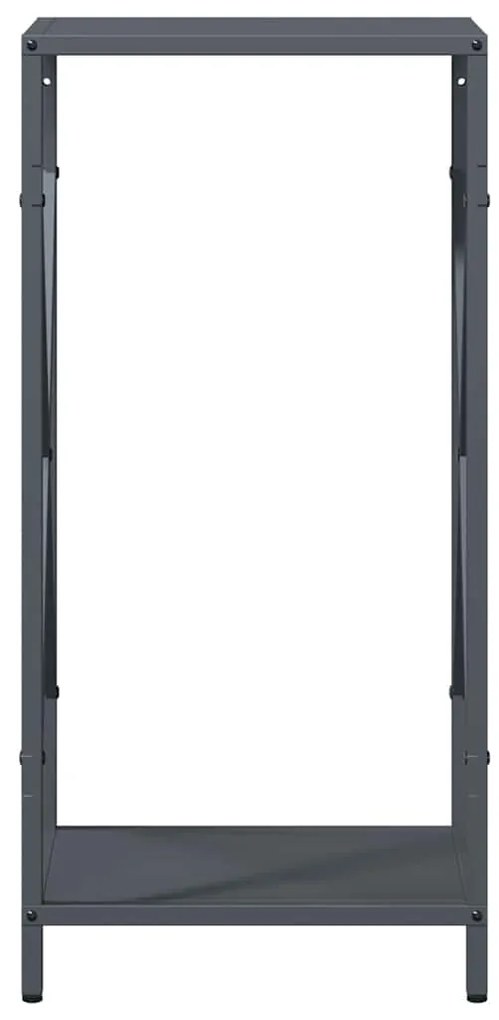 Suporte para lenha 34x25x70 cm aço laminado a frio antracite
