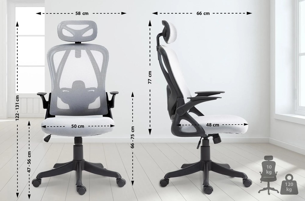 Cadeira de escritório Taos cinzenta