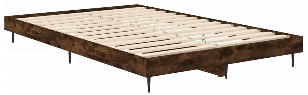 Estrutura cama s/ colchão derivados de madeira carvalho fumado