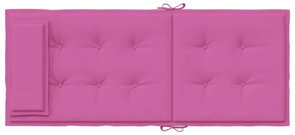 Almofadões p/ cadeira encosto alto 2 pcs tecido oxford rosa